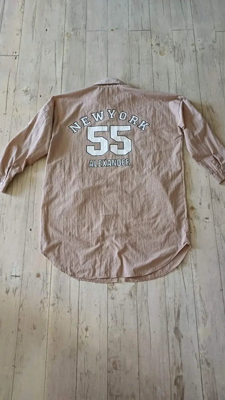 Chaqueta ligera beige con cierre - 4