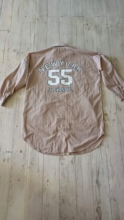 Chaqueta ligera beige con cierre - miniatura 4