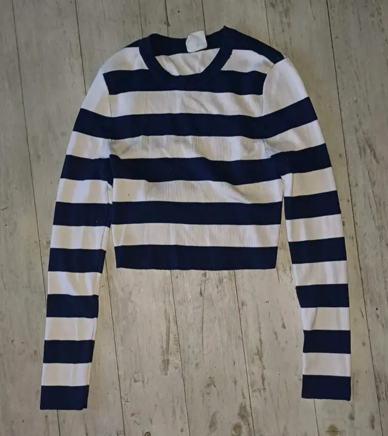 Polera rayada manga larga - 1