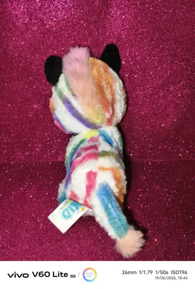 Peluche unicornio multicolor - miniatura 2