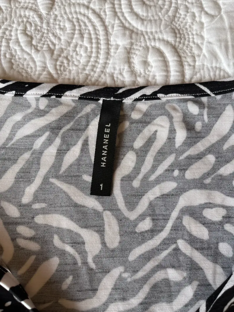 Blusa de zebra en blanco y negro - 2
