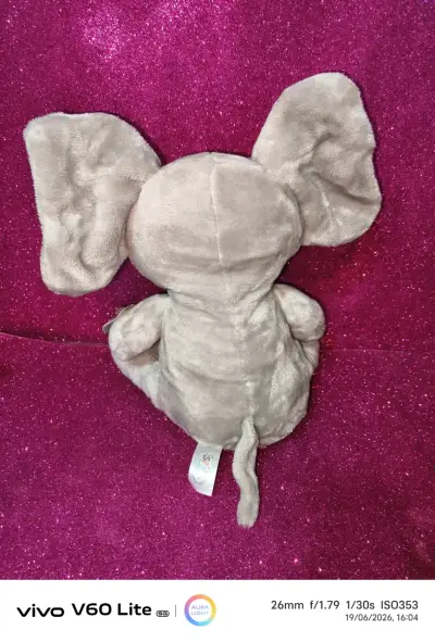 Peluche de elefante gris - miniatura 2