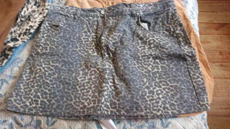 Falda mini animal print