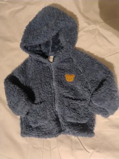 Chaqueta de felpa azul - miniatura 1