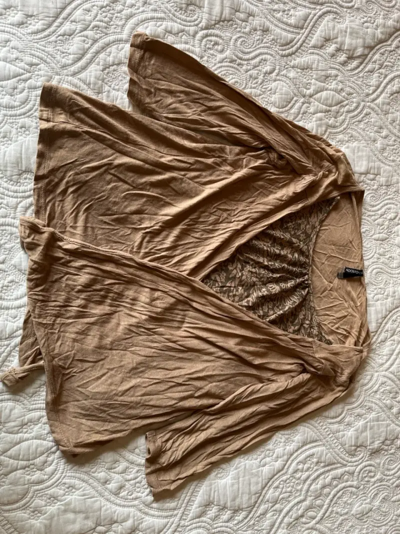 Cardigan marrón claro - 1