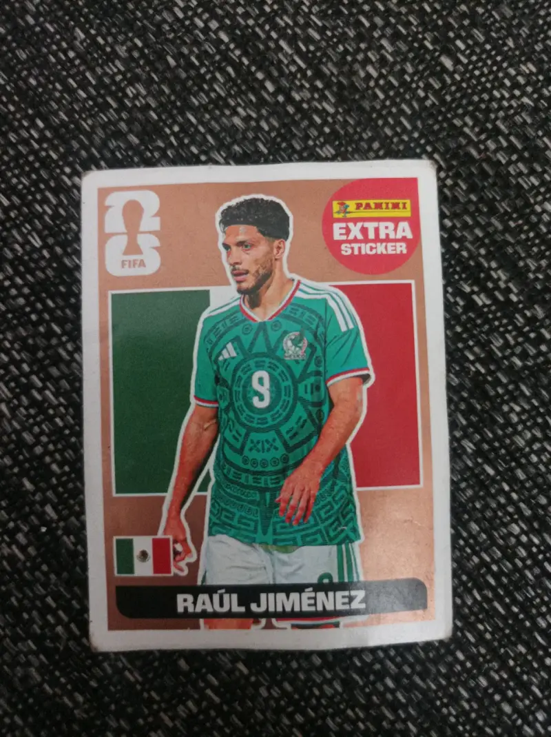 Lámina Panini Raúl Jiménez - 1