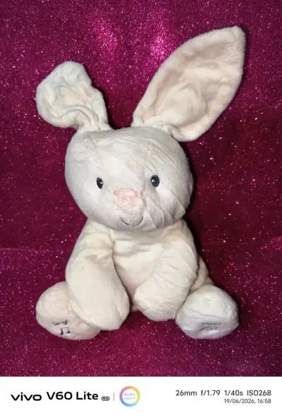 Peluche conejo beige - miniatura 1
