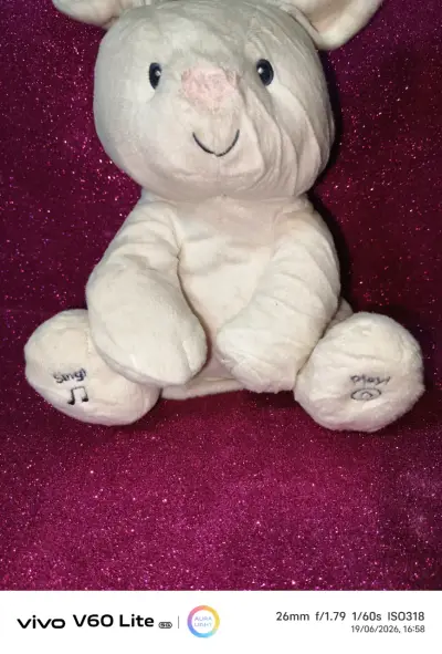 Peluche conejo beige - miniatura 2