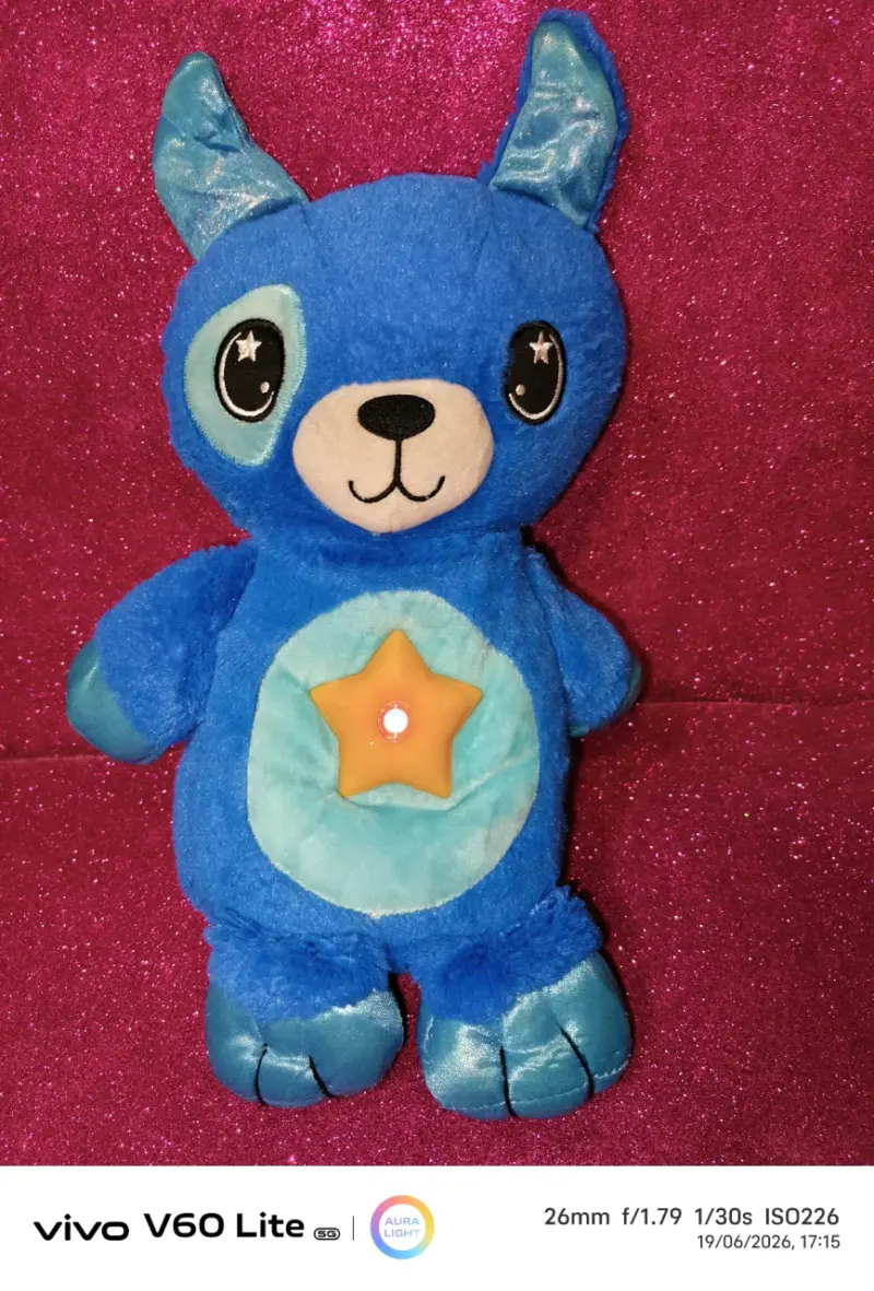 Peluche azul con estrella - 1
