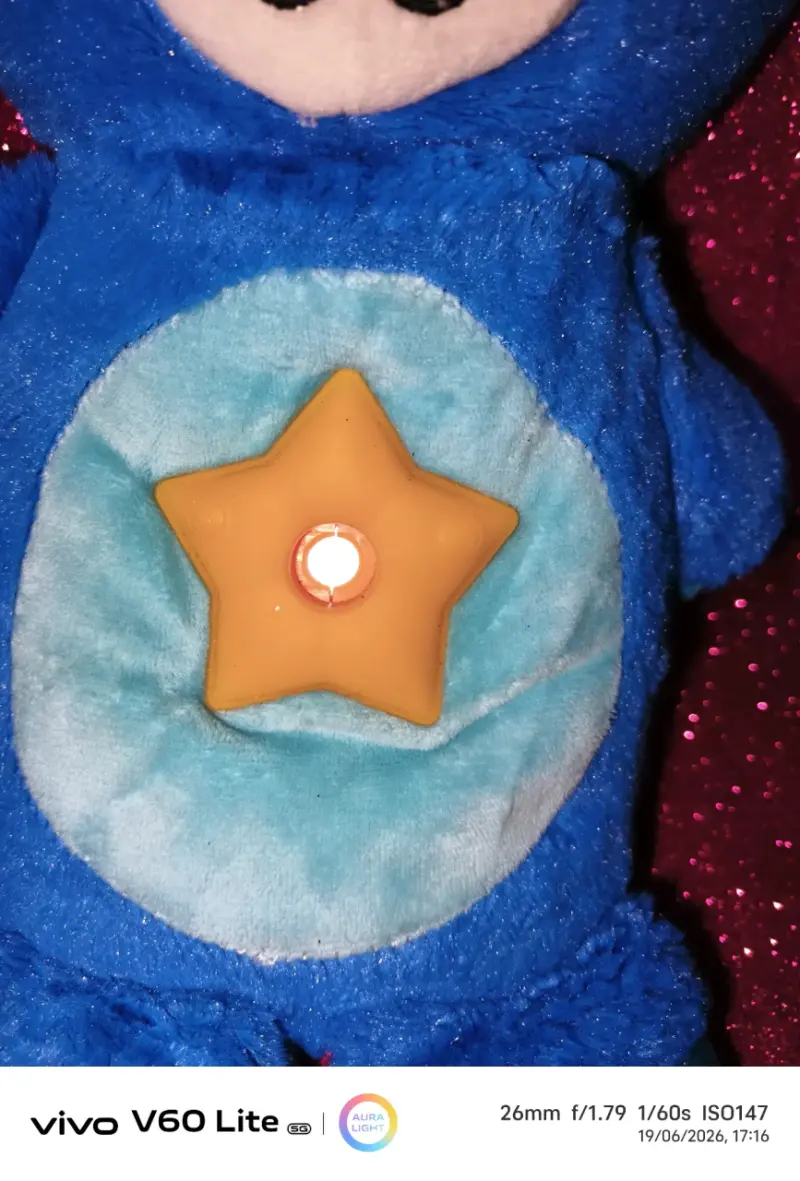 Peluche azul con estrella - 2