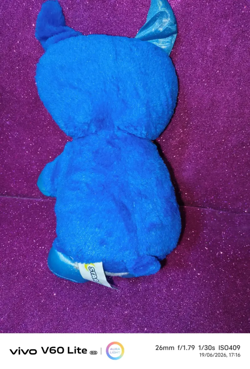 Peluche azul con estrella - 3