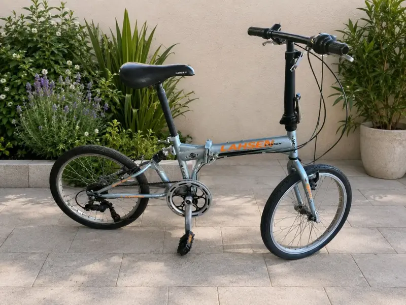 Bicicleta plegable Lahsen gris