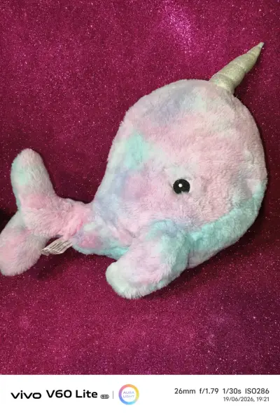Peluche narval arcoíris - miniatura 1