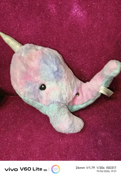 Peluche narval arcoíris - miniatura 2