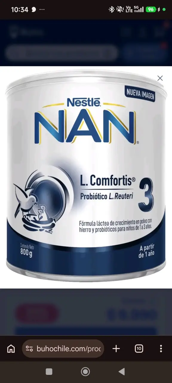 Fórmula láctea Nestlé Nan 800g