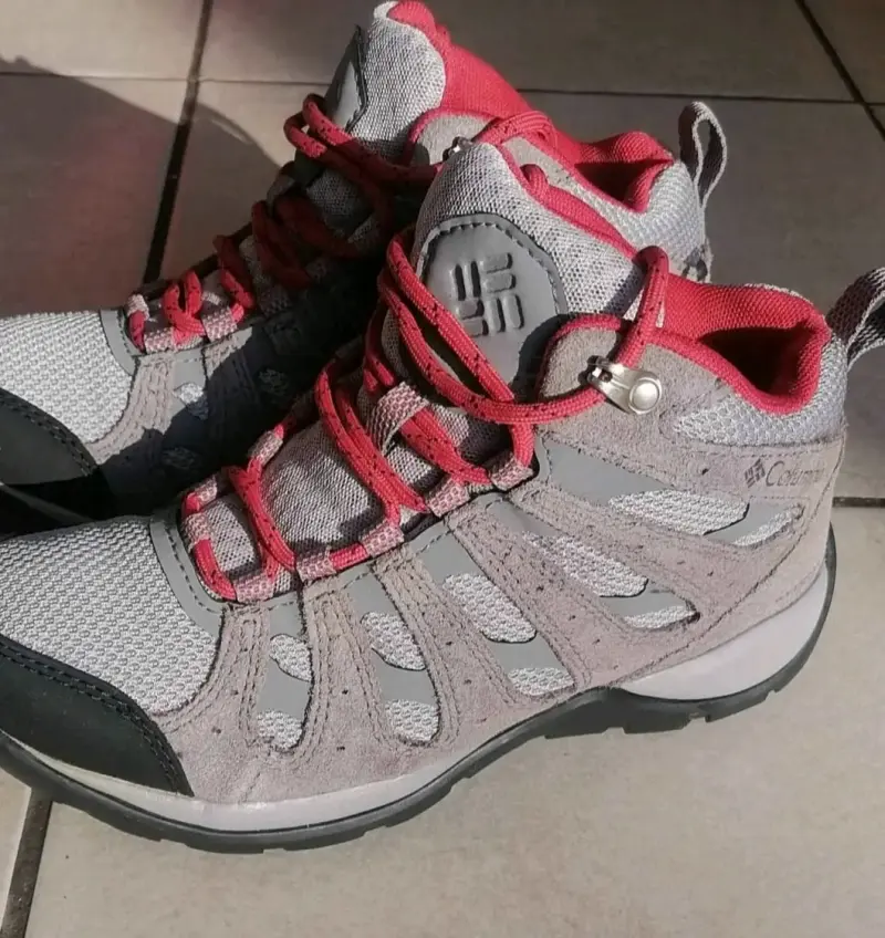 Botas trekking Columbia gris y rosado - 3