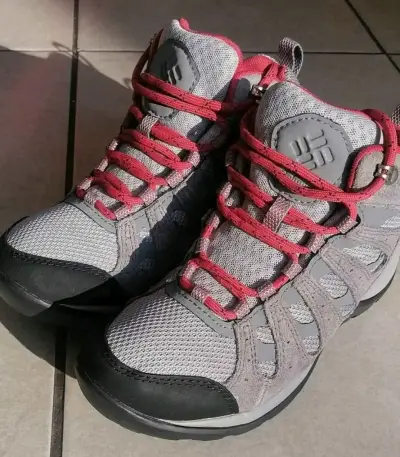 Botas trekking Columbia gris y rosado - miniatura 4