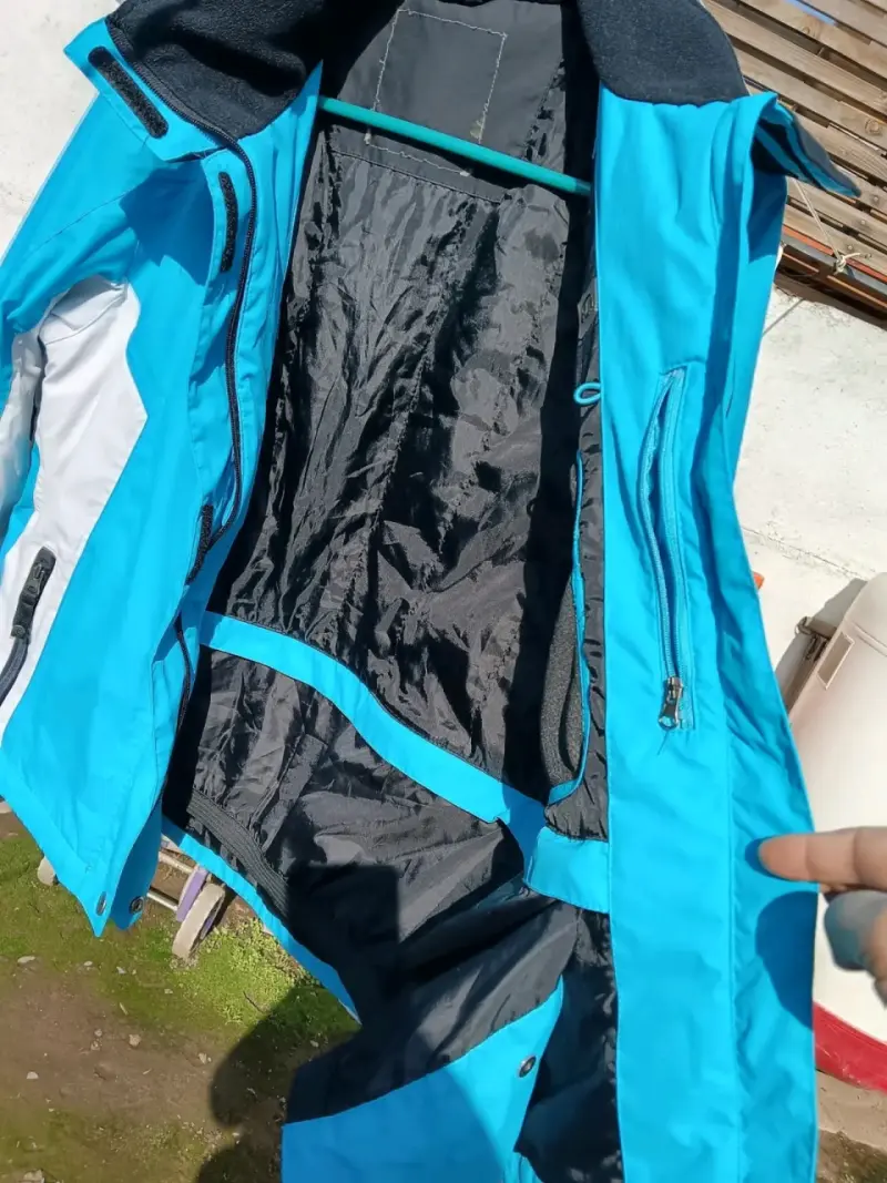 Chaqueta impermeable azul talla M - 2