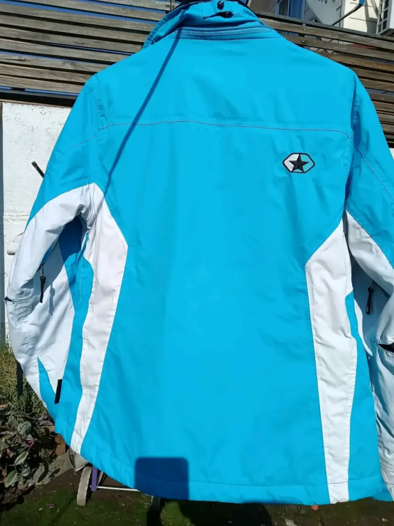 Chaqueta impermeable azul talla M - 3