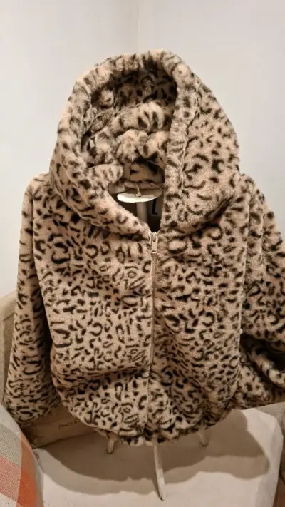 Chaqueta de peluche con estampado animal - miniatura 3