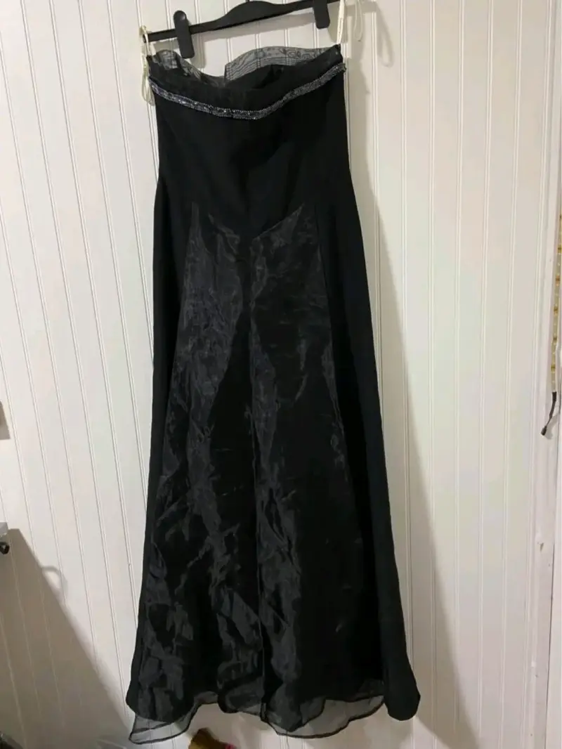 Vestido largo negro de gala - 2