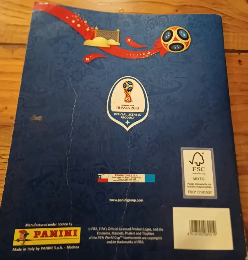 Álbum Panini Mundial Rusia 2018 - 2