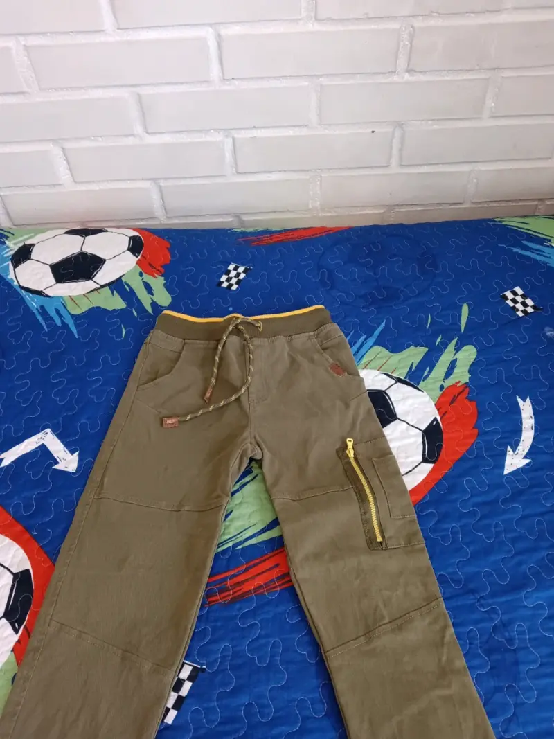 Pantalones cargo verdes niño - 1