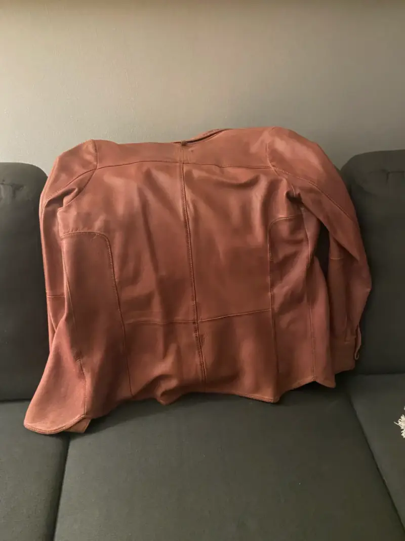 Camisa de cuero rosa Umbrale talla M con broches - 3