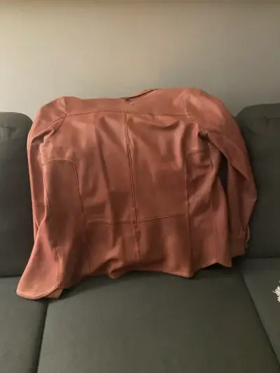 Camisa  de cuero rosa Umbrale talla M con broches - miniatura 3