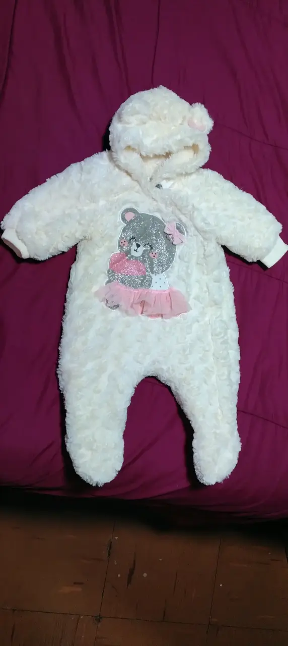 Mameluco bebé oso peludo - 1
