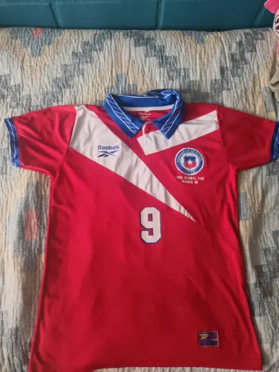 Camiseta fútbol Chile Reebok roja - miniatura 1