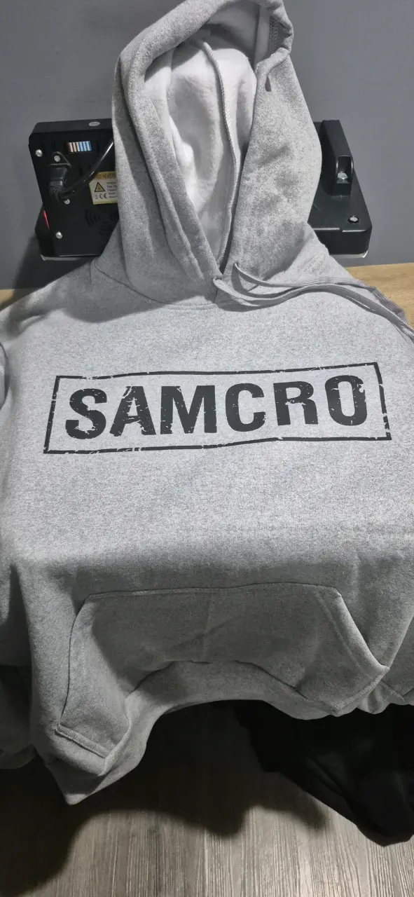 Polerón gris con capucha SAMCRO - 3