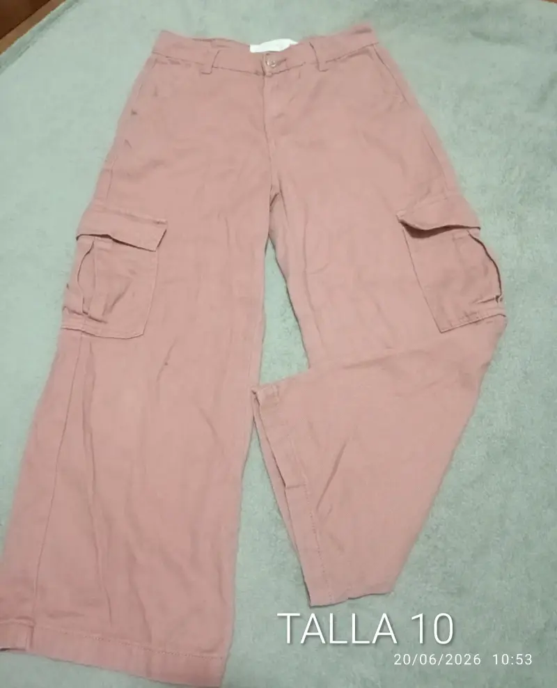 Pantalones cargo rosados