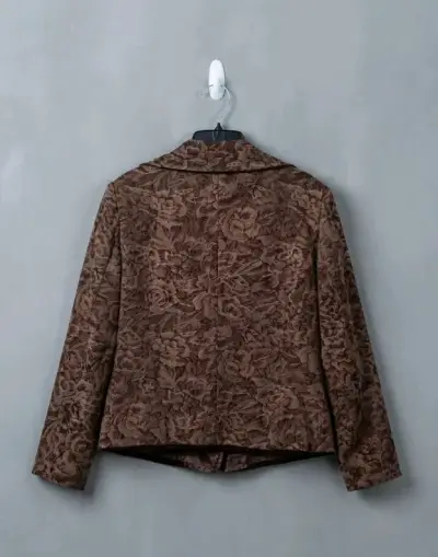 Talla M - Blazer marrón estampado floral - miniatura 4