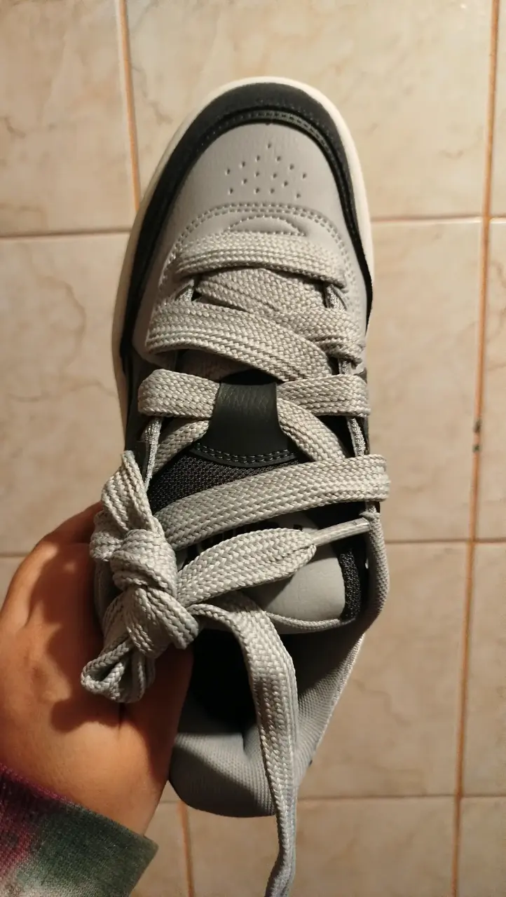 Zapatillas Puma gris negro y blanco - 4