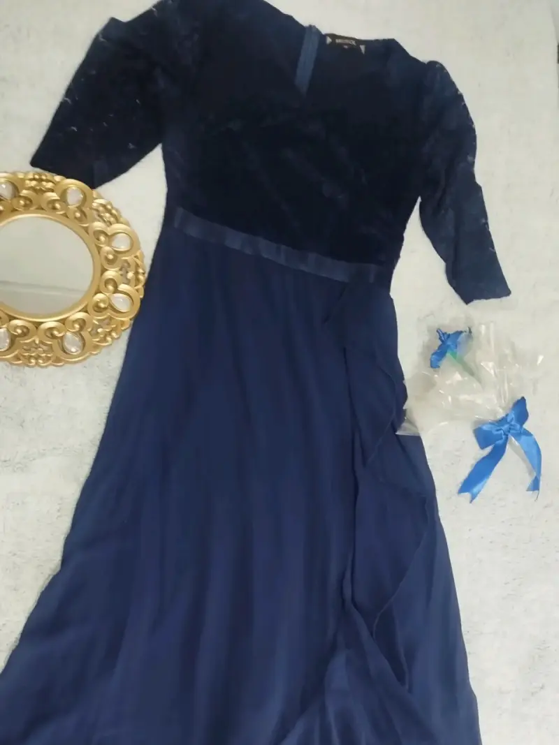 Vestido azul encaje Miusol - 2