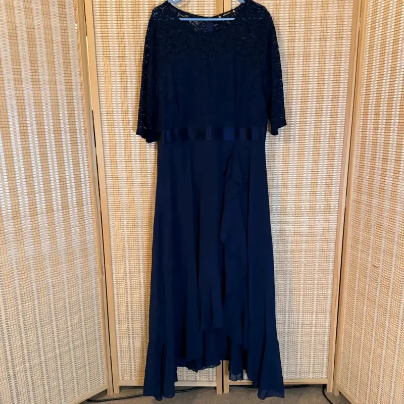 Vestido azul encaje Miusol - 3