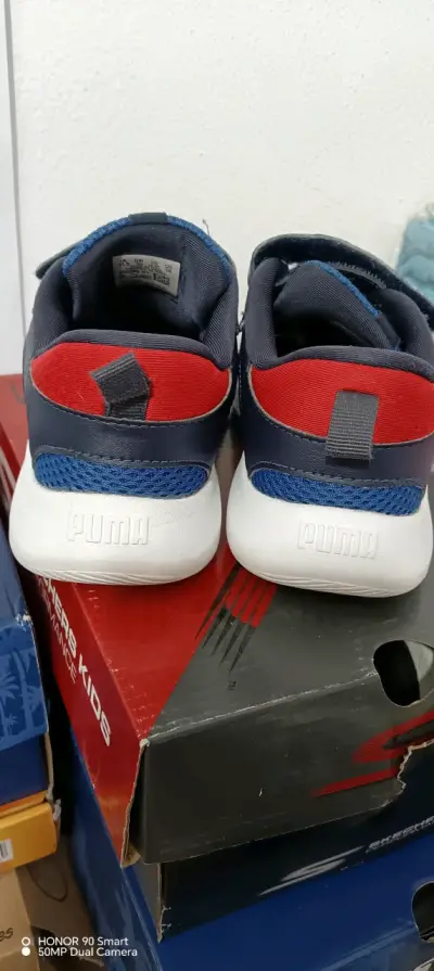 Zapatillas infantiles azules Puma - miniatura 3