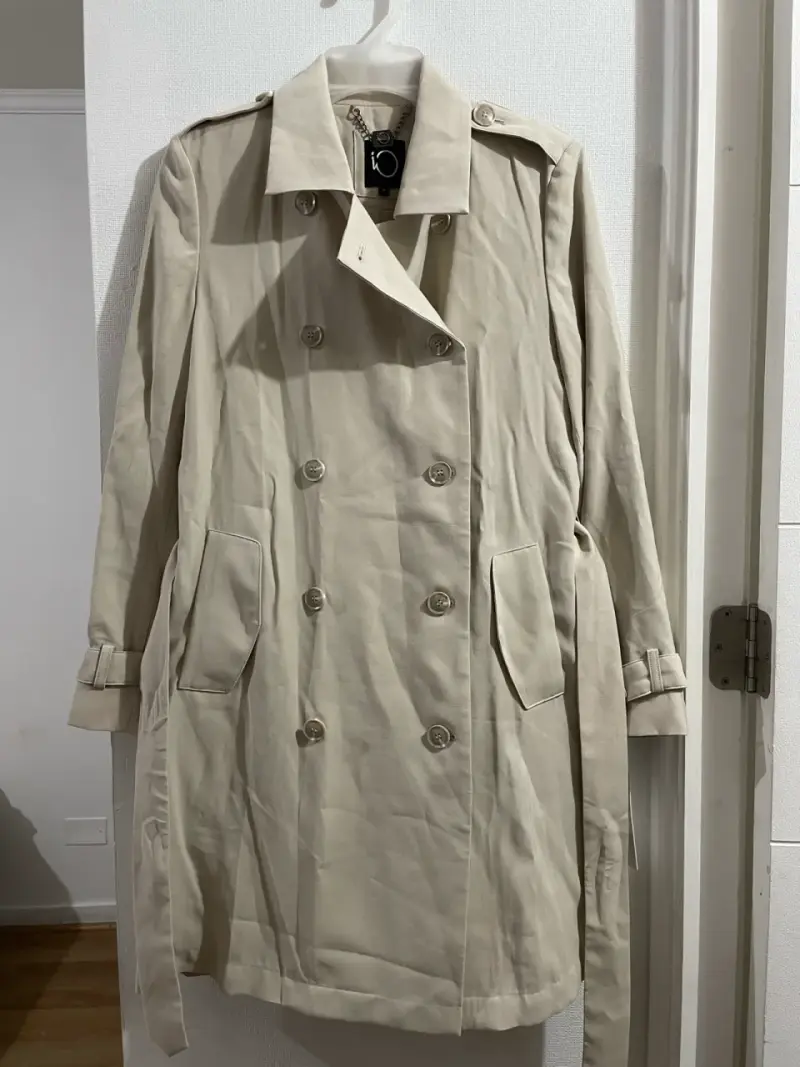 Abrigo beige de mujer IO talla 38 - 1
