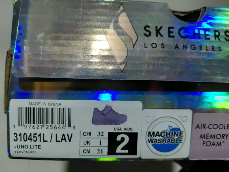 Zapatillas lilas deportivas Skechers - 6