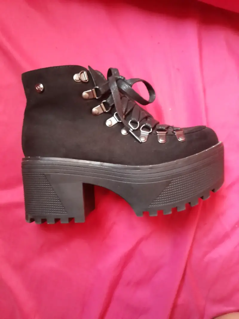 Botines negros plataforma - 1