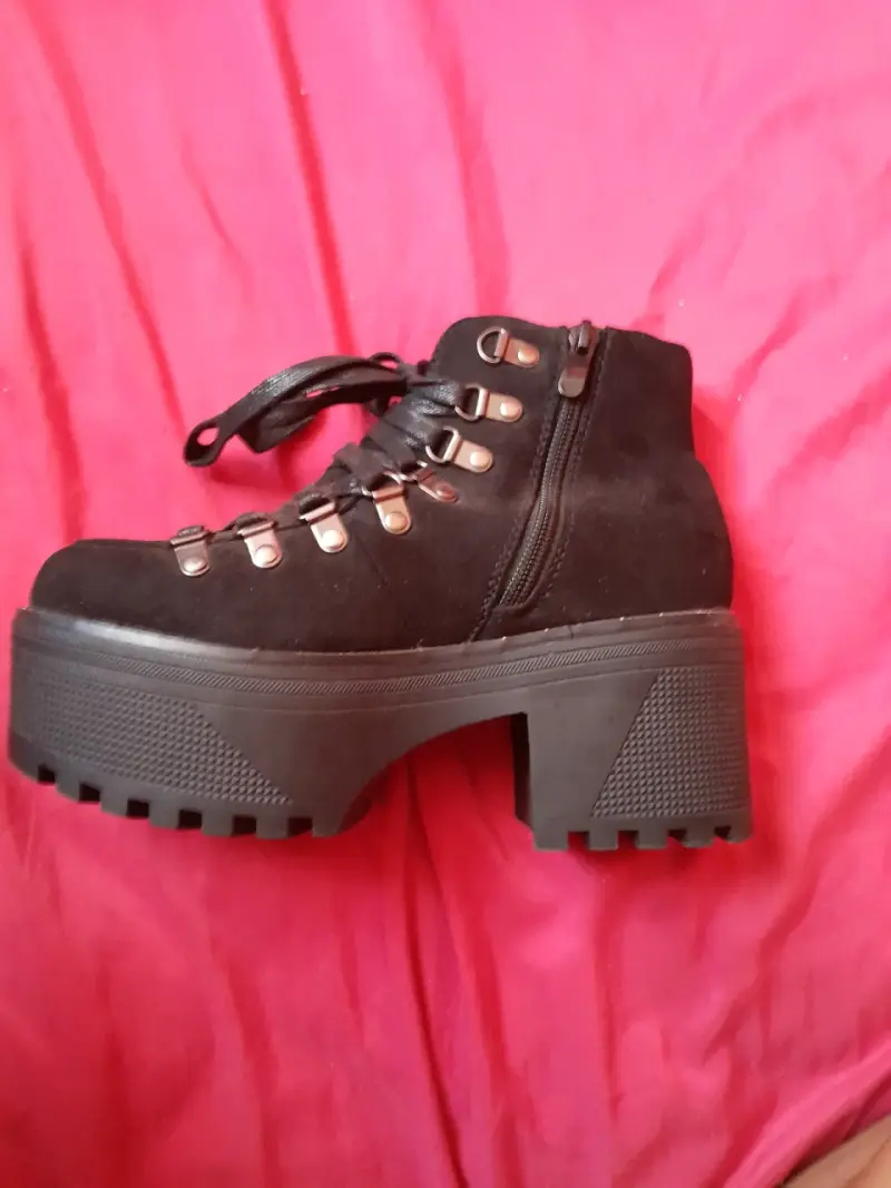 Botines negros plataforma - 3