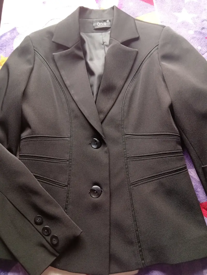 Blazer negro elegante - 1