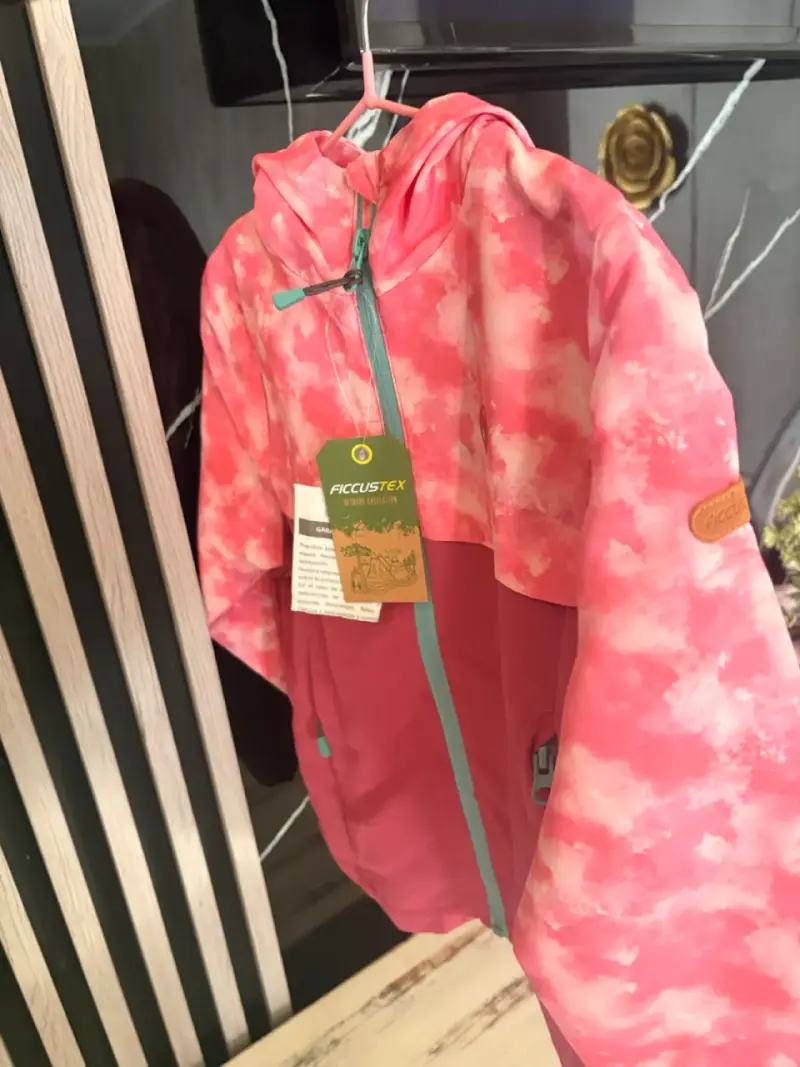 Chaqueta impermeable rosa para niña - 5
