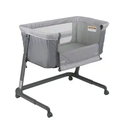 Cuna colecho gris ajustable más colchon - miniatura 1