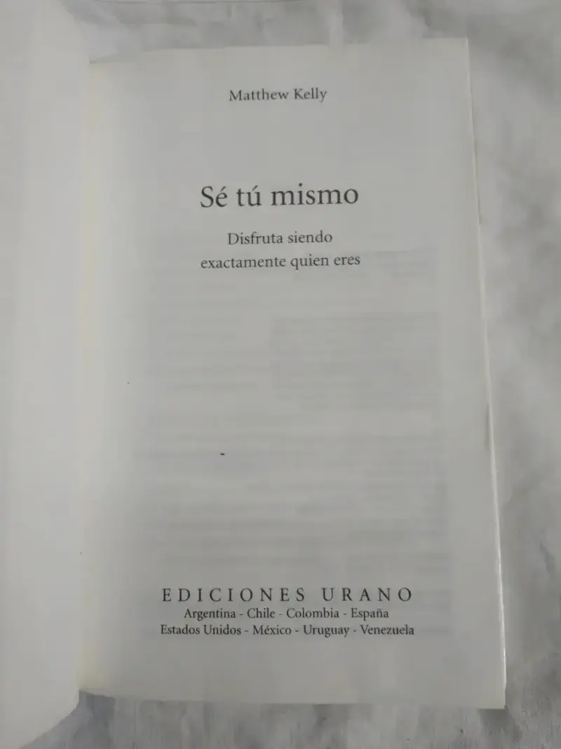 Libro Sé Tú Mismo de Matthew Kelly - 3