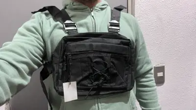 Bolso táctico negro ajustable - miniatura 4