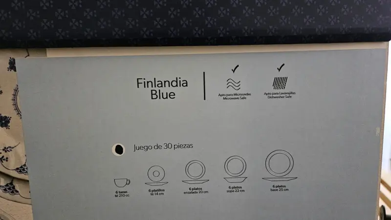 Juego de vajilla Finlandia Blue 30 piezas - 1