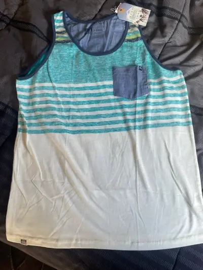 Polera Reef sin mangas a rayas. Talla L. Nueva - miniatura 1