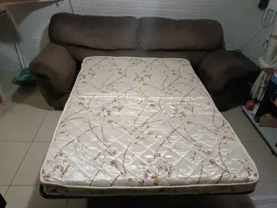Sofá cama de dos plazas café - miniatura 6